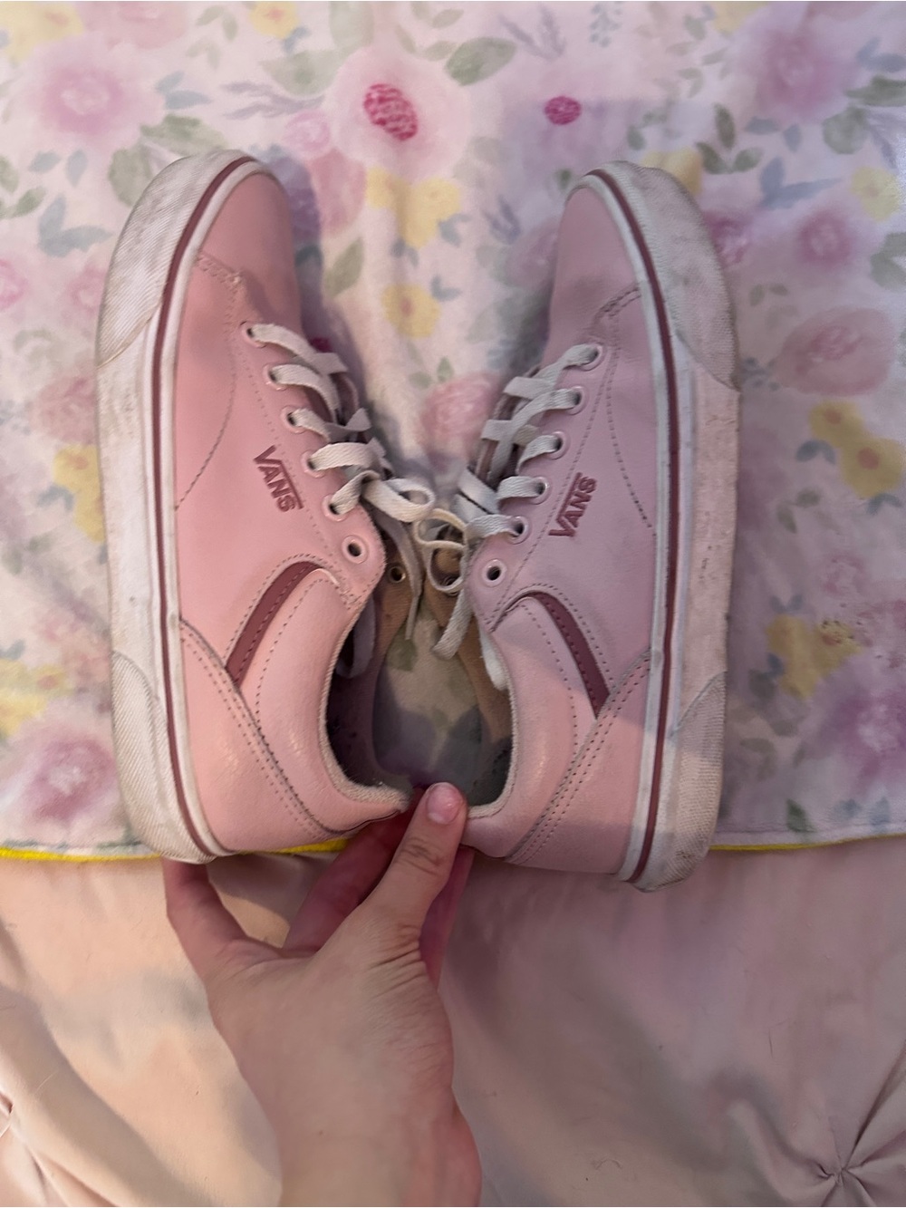 Vans Light Pink Low-Top Canvas Sneakers - Picture 4 of 5